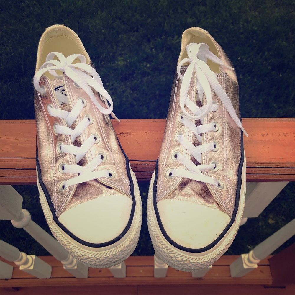 Rose Gold Converse Sneakers- rare!